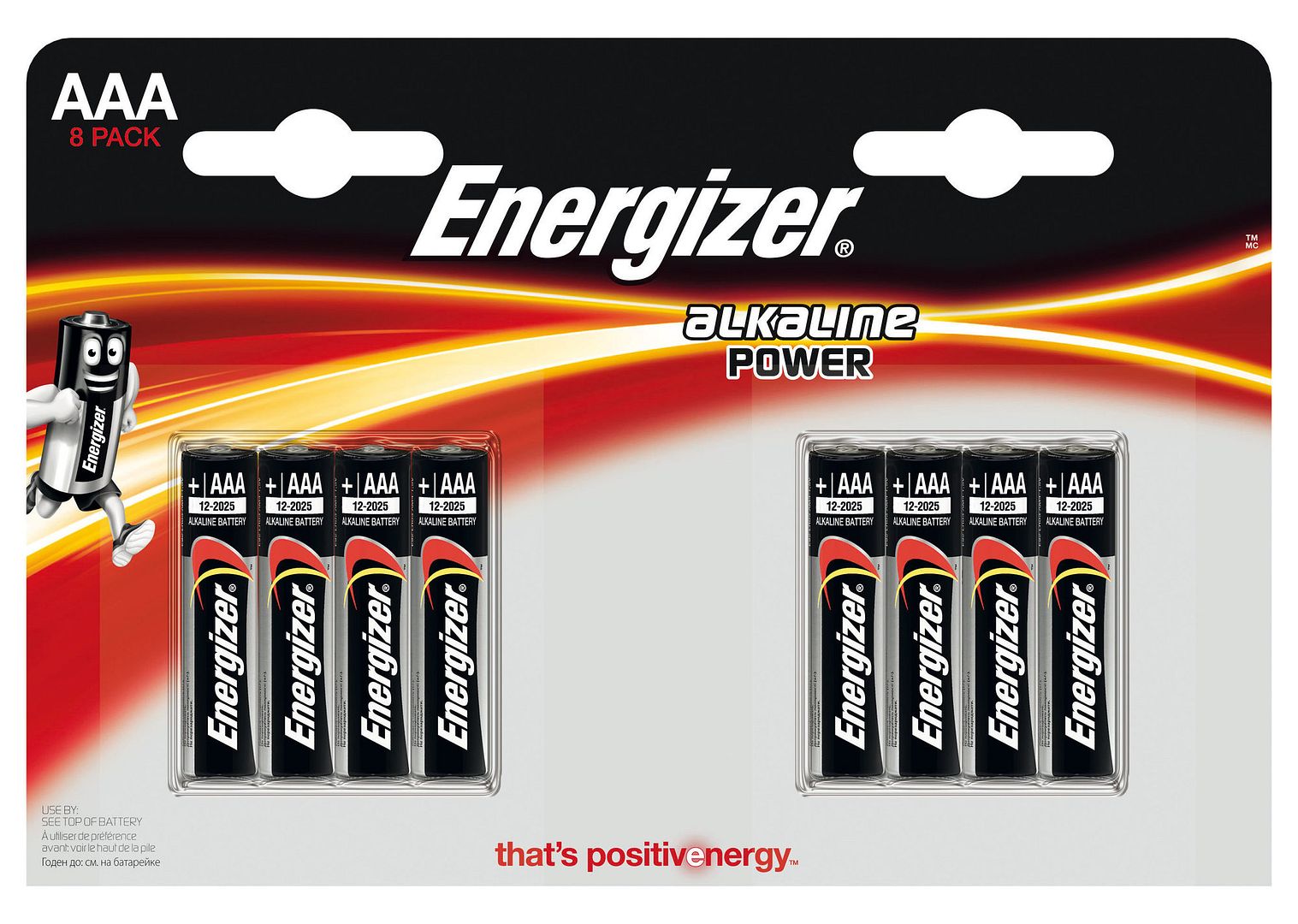 8 ENERGIZER ALKALINE POWER AAA LR03 BATTERIEN MICRO MN2400 E92 1 5V NEU